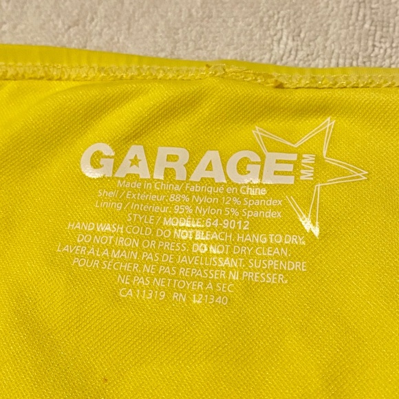 Garage Yellow Drawstring Bikini Bottom - Picture 6 of 6